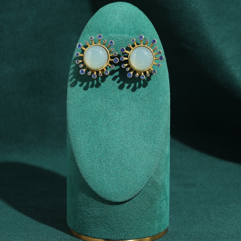 ต่างหูอาเกตสีเขียววินเทจ เครื่ - Vintage Fashion Jewelry Brands บทวิจารณ์และราคา