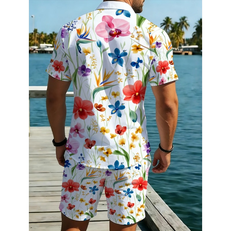 ชุดเสื้อเชิ้ตแขนสั้นลายดอกไม้ส - Printed Floral Shirt บทวิจารณ์และราคา