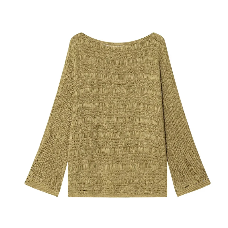 เสื้อสเวตเตอร์ถักคอเรือสไตล์วิ - Usa Vintage Fashion บทวิจารณ์และราคา