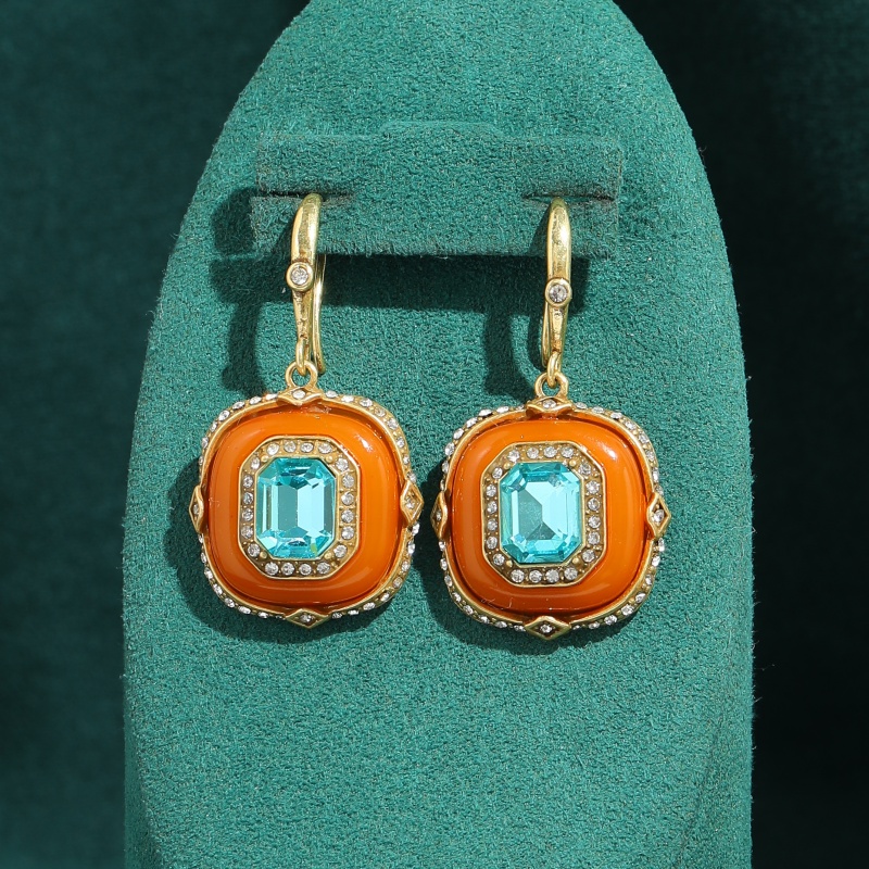 วินเทจ บลูคริสตัล ออเรนจ์ แก้ว - Vintage Fashion Jewelry Brands บทวิจารณ์และราคา
