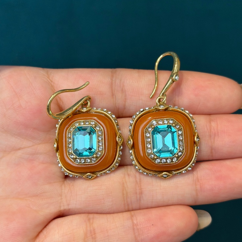 วินเทจ บลูคริสตัล ออเรนจ์ แก้ว - Vintage Fashion Jewelry Brands บทวิจารณ์และราคา