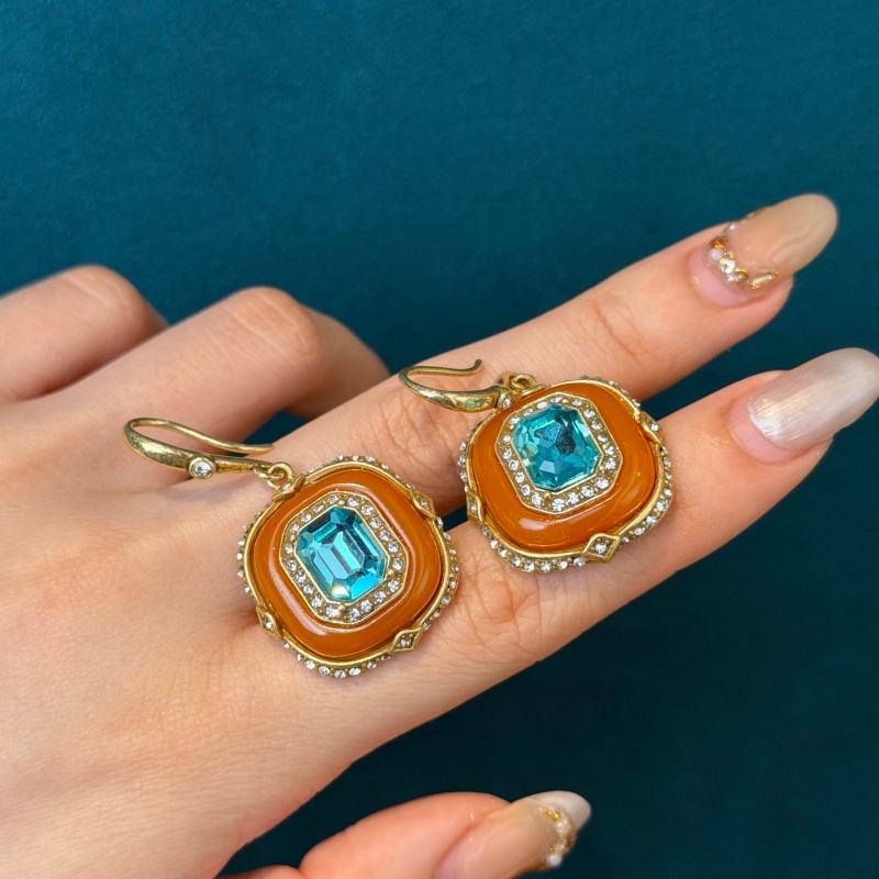 วินเทจ บลูคริสตัล ออเรนจ์ แก้ว - Vintage Fashion Jewelry Brands บทวิจารณ์และราคา