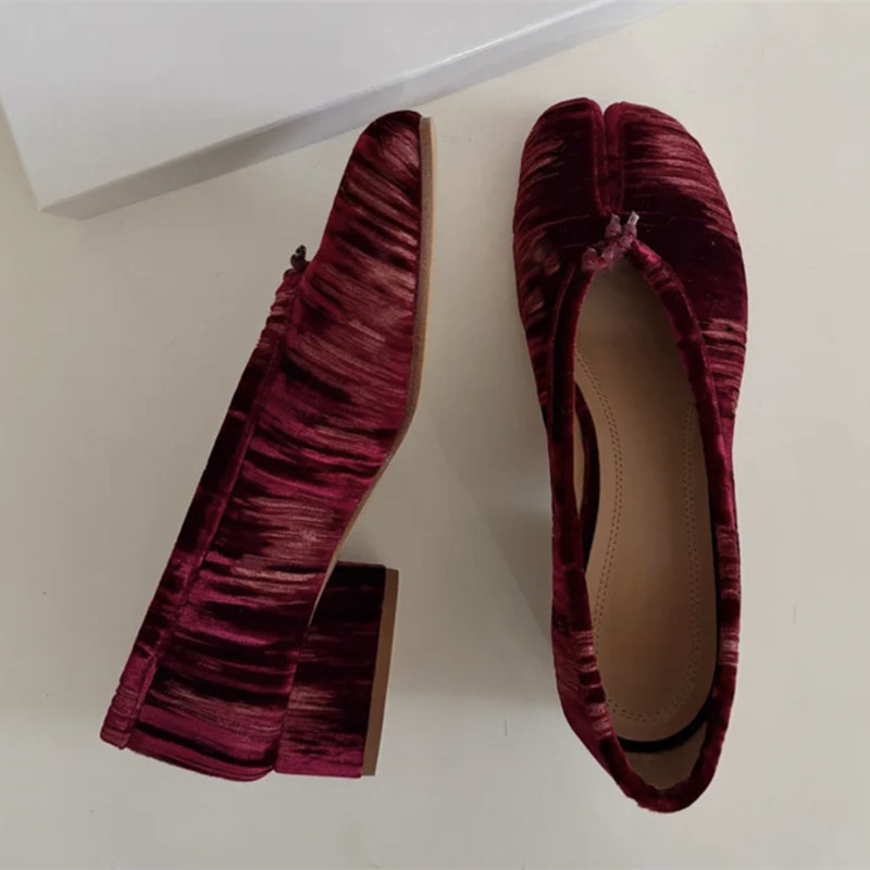 รองเท้าบัลเล่ต์ผู้หญิงแบบสวม ด - Vintage Fashion Designer บทวิจารณ์และราคา