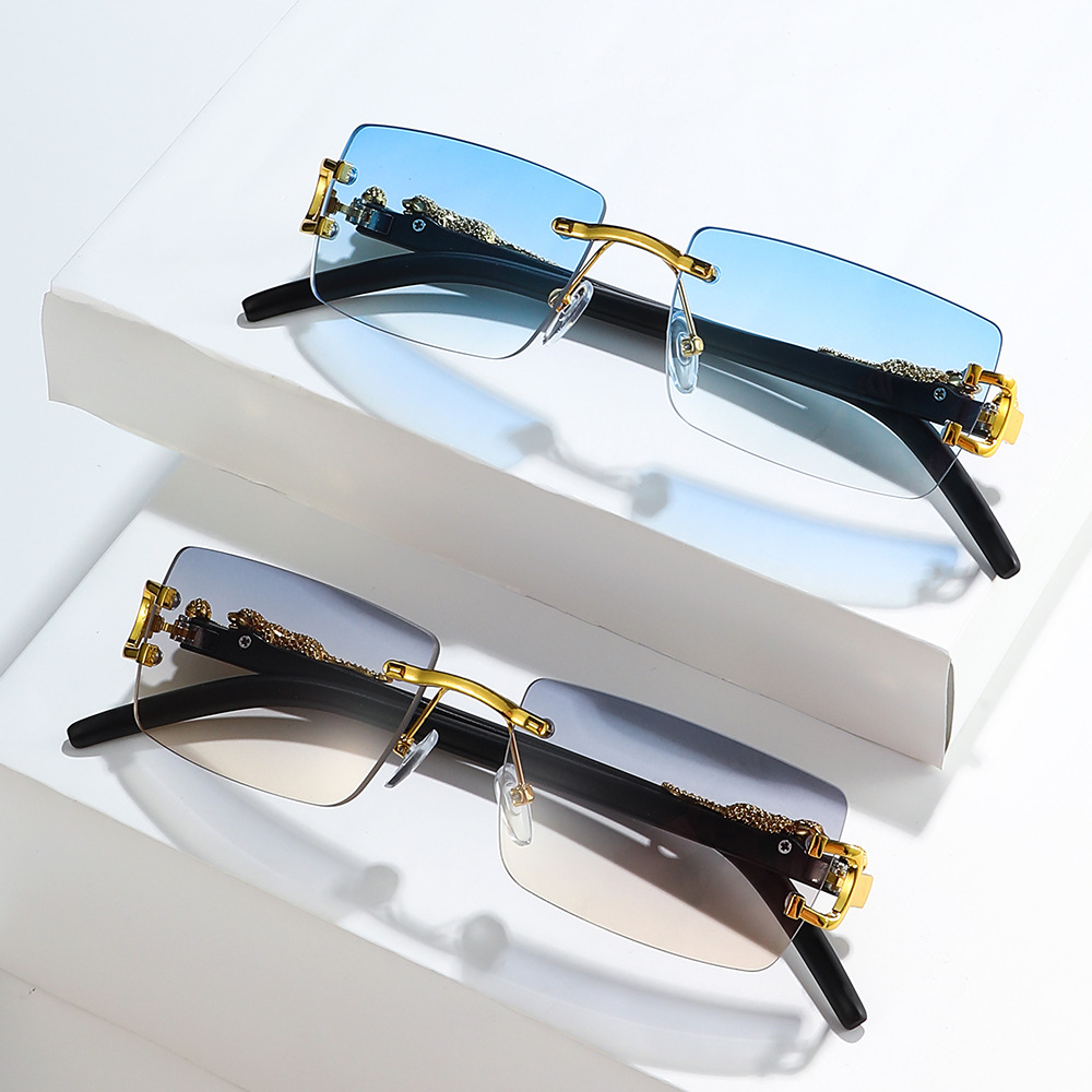 แว่นกันแดดแฟชั่นวินเทจไร้กรอบท - Vintage Fashion Designer บทวิจารณ์และราคา