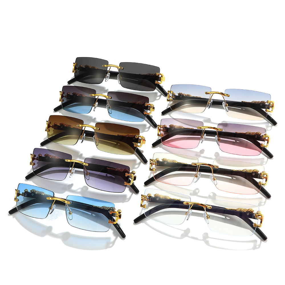 แว่นกันแดดแฟชั่นวินเทจไร้กรอบท - Vintage Fashion Designer บทวิจารณ์และราคา