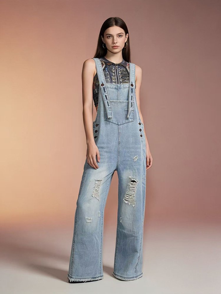 กางเกงยีนส์โอเวอร์ออลแฟชั่นสไต - Vintage Fashion Jeans บทวิจารณ์และราคา