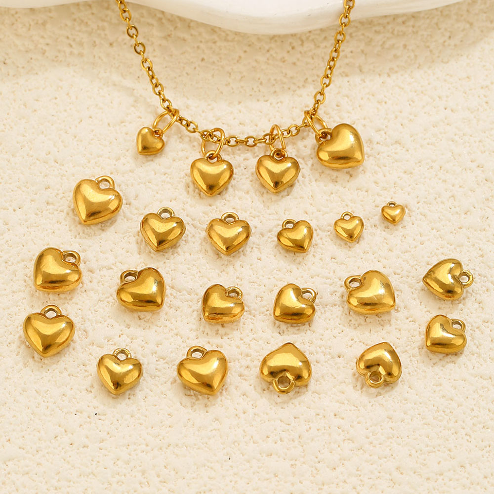 20 ชิ้น จี้รูปหัวใจ 3D วัสดุสแ - Vintage Fashion Wholesale บทวิจารณ์และราคา