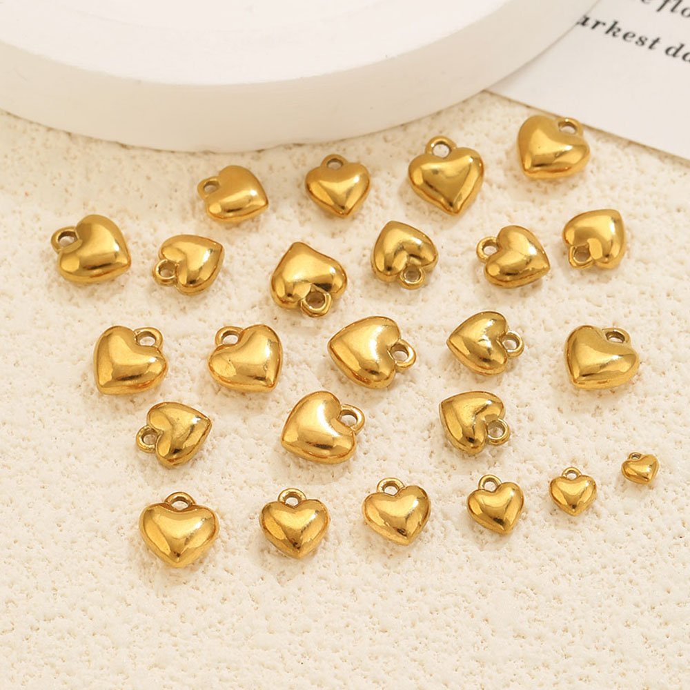 20 ชิ้น จี้รูปหัวใจ 3D วัสดุสแ - Vintage Fashion Wholesale บทวิจารณ์และราคา