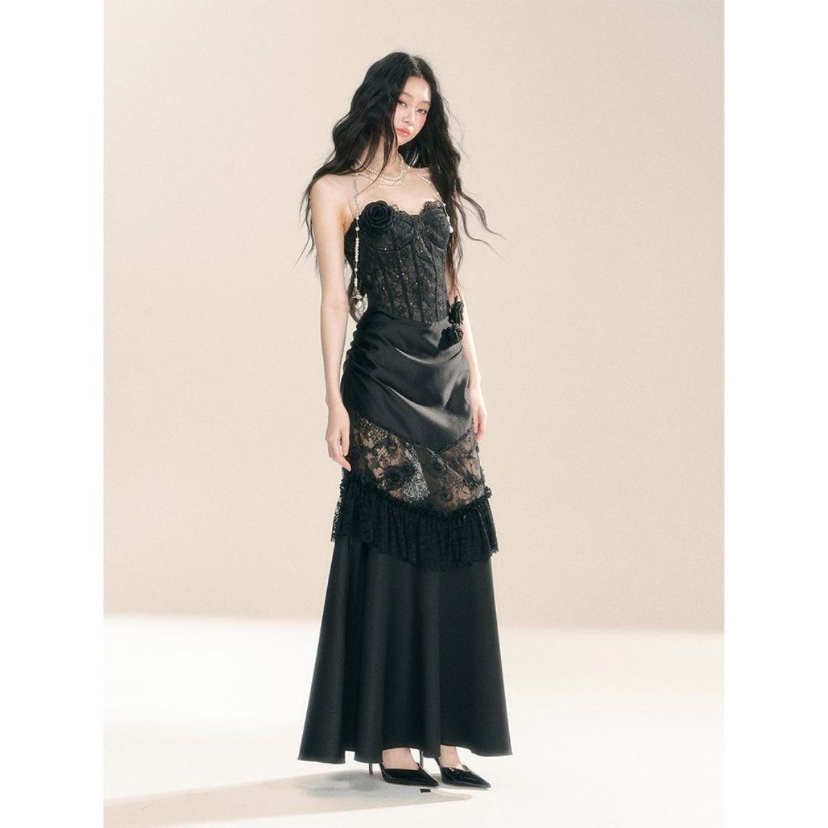 เดรสลูกไม้สไตล์วินเทจ กอธิค กร - Vintage Fashion Y2K บทวิจารณ์และราคา