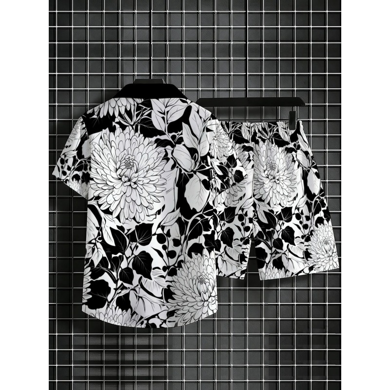 ชุดเสื้อเชิ้ตแขนสั้นลายดอกไม้ส - Printed Floral Shirt บทวิจารณ์และราคา