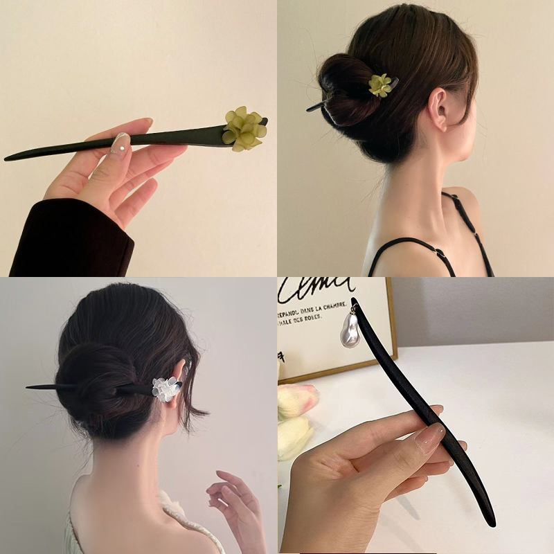 วินเทจสไตล์จีนไม้ดอกไม้ผม Stic - Vintage Fashion Theme บทวิจารณ์และราคา