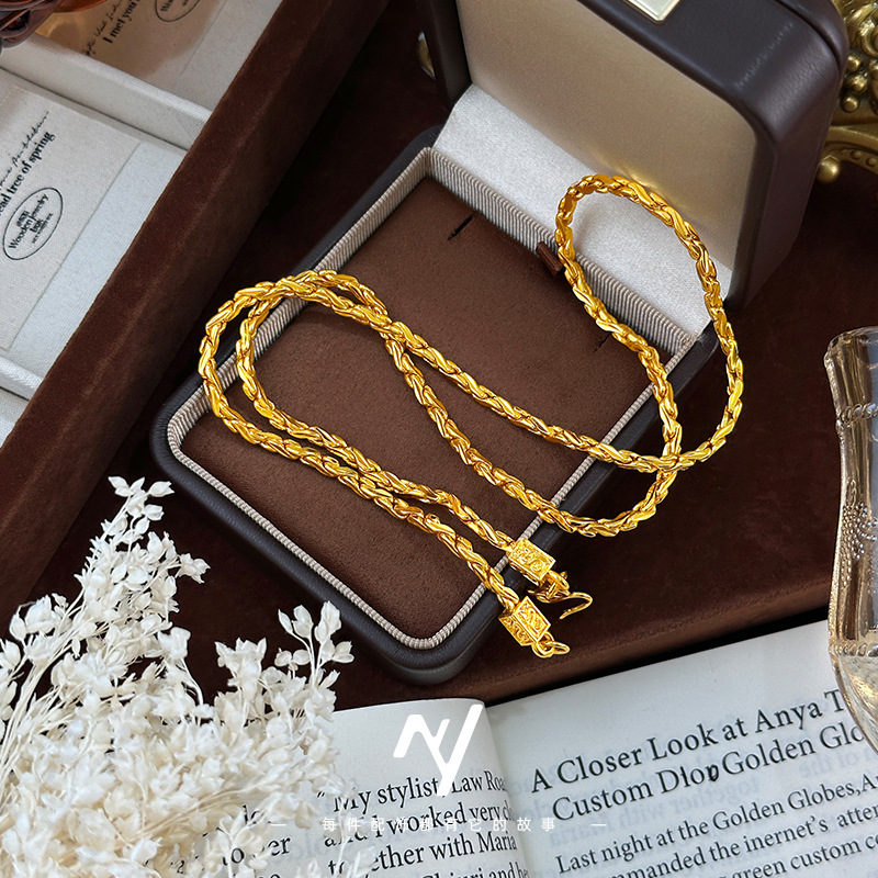 ร้านทองคำแท้ 9999 24K สร้อยคอท - Vintage Fashion Store บทวิจารณ์และราคา
