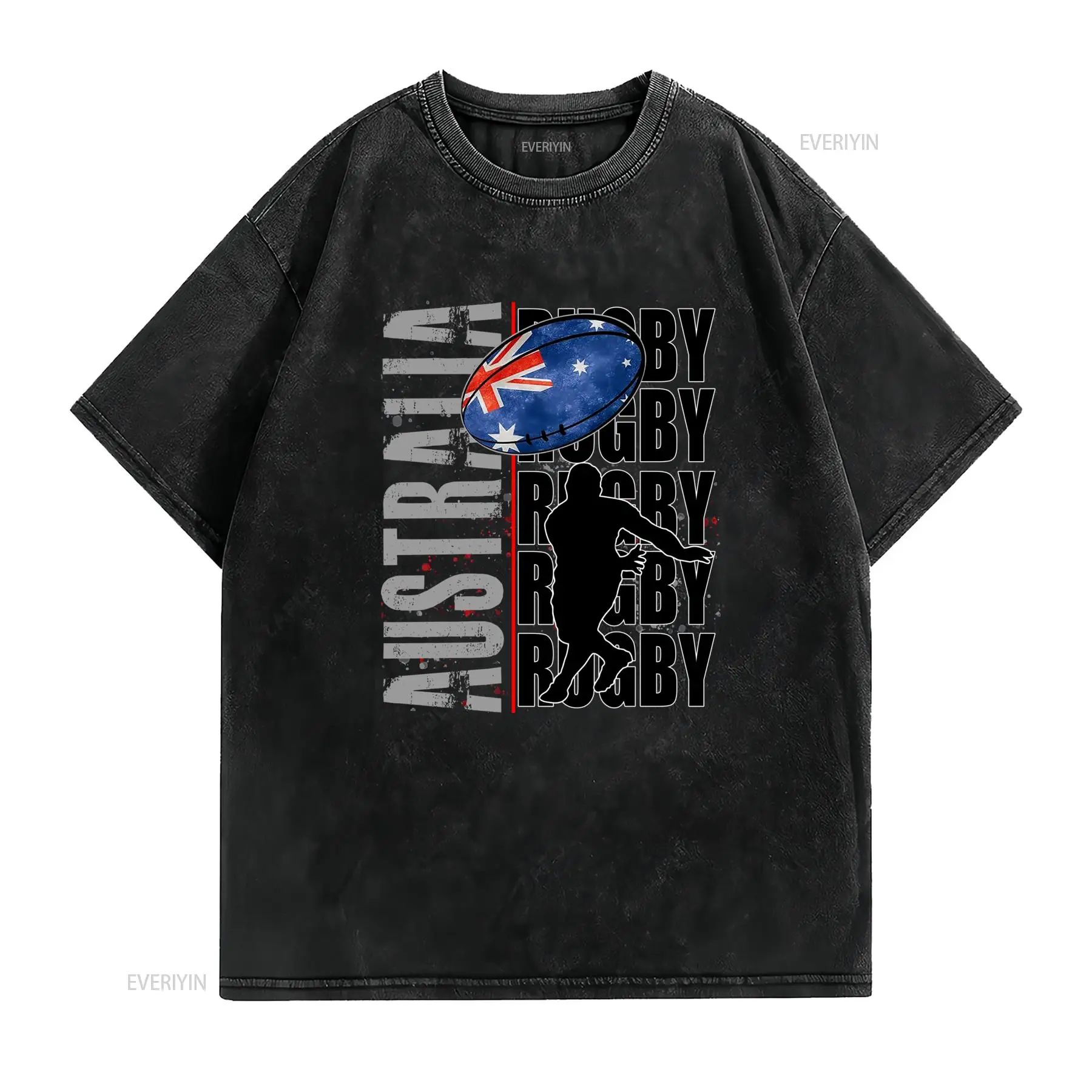 เสื้อยืดลำลองพิมพ์ลายรูปนักกีฬ - Vintage Fashion Australia บทวิจารณ์และราคา