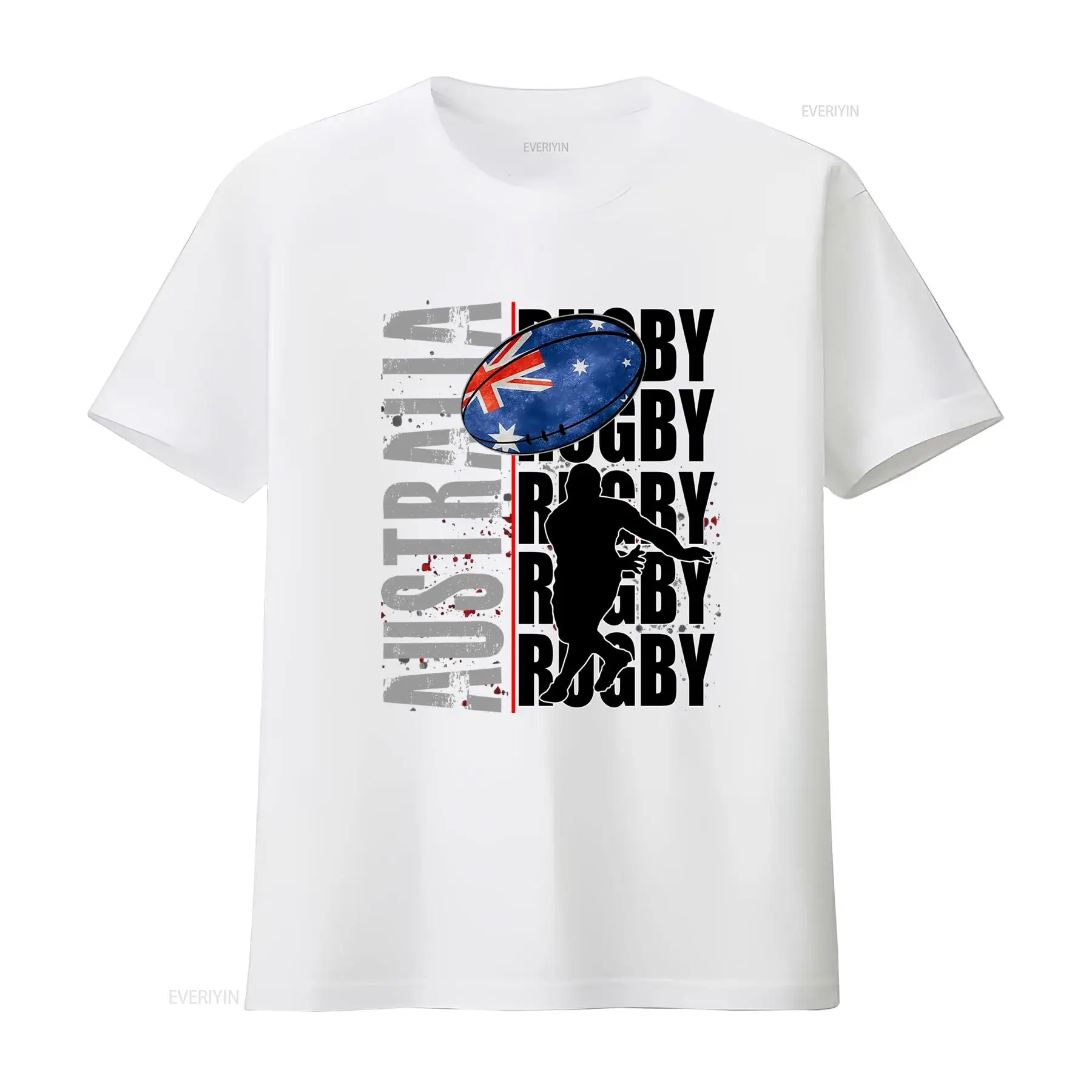 เสื้อยืดลำลองพิมพ์ลายรูปนักกีฬ - Vintage Fashion Australia บทวิจารณ์และราคา