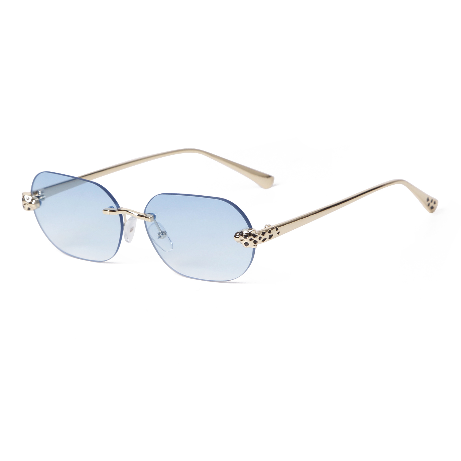 แว่นกันแดดทรงเหลี่ยมไร้กรอบ ZX - Vintage Fashion Tiktok บทวิจารณ์และราคา