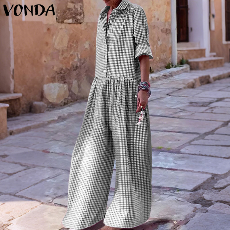 จั๊มพ์สูทวินเทจ VONDA ไซส์ใหญ่ - Vintage Fashion Plus Size บทวิจารณ์และราคา