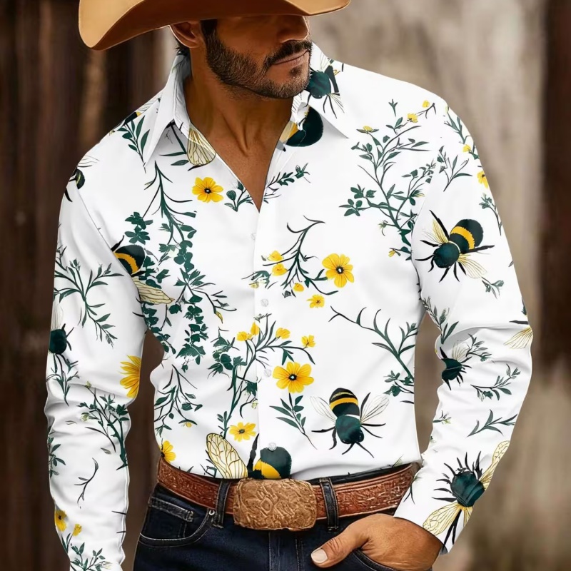 เสื้อเชิ้ตแขนยาวพิมพ์ลายดอกไม้ - Printed Floral Shirt บทวิจารณ์และราคา