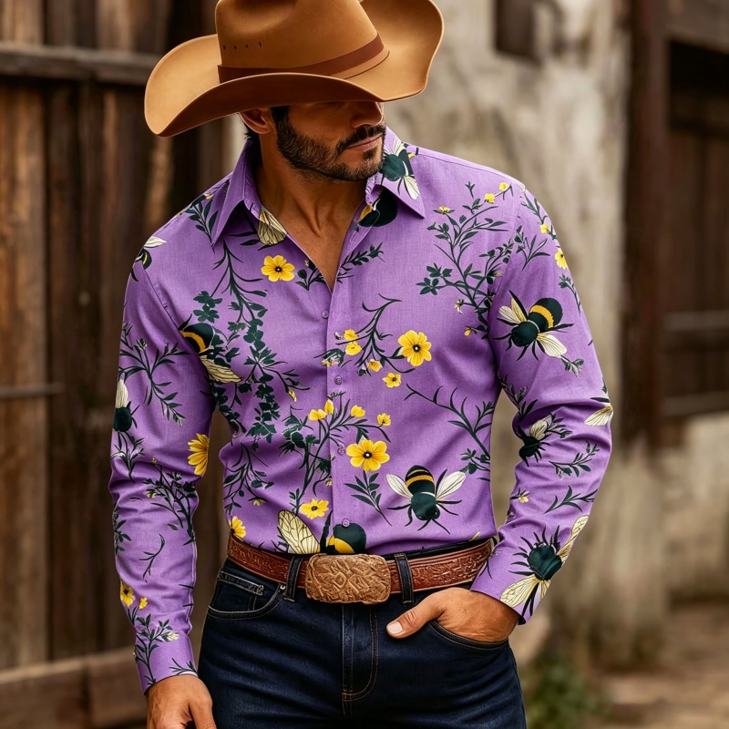 เสื้อเชิ้ตแขนยาวพิมพ์ลายดอกไม้ - Printed Floral Shirt บทวิจารณ์และราคา