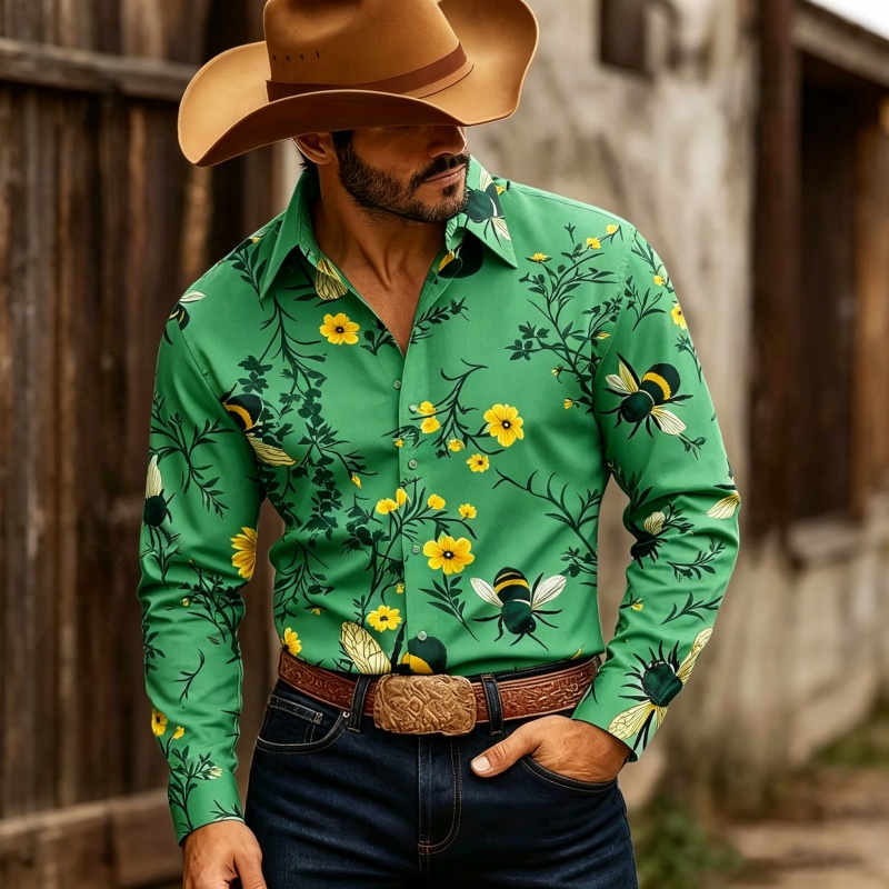 เสื้อเชิ้ตแขนยาวพิมพ์ลายดอกไม้ - Printed Floral Shirt บทวิจารณ์และราคา