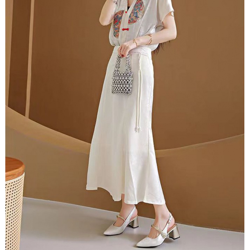 รองเท้าส้นตึกแบบสวมเปิดส้น ปลา - Vintage Fashion Dresses บทวิจารณ์และราคา