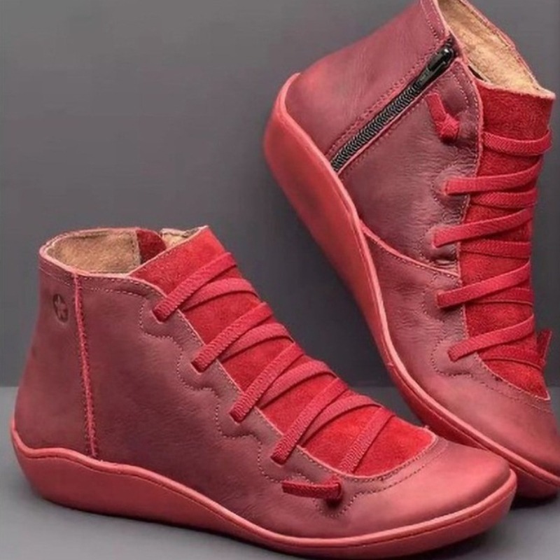 รองเท้าบูทข้อเท้าผู้หญิงสไตล์ว - Vintage And Modern Fashion บทวิจารณ์และราคา